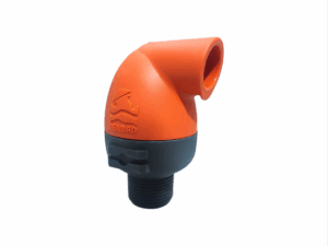 Valvula De Ar (Ventosa) Cinetica Bermad Modelo K10, Rosca Bsp Macho 1, Corpo Plastico, Pn10