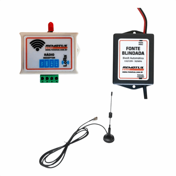 Rádio Rmts 1500/1Rx/Rpt Lora (eletrico c/ fonte e antena)