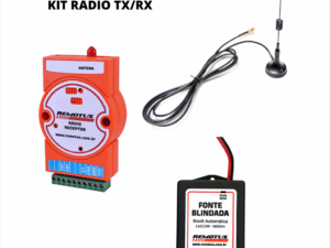 Rádio Rmts 5000/2 Lora TX/RX DIN (elétrico c/ fonte e antena)