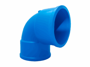 Joelho 90 Soldável DN 100MM Azul
