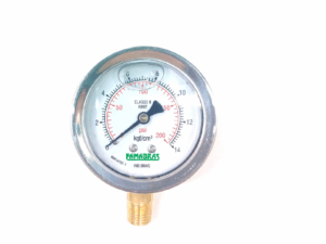 Manometro metal glicerina 0 a 14 kg