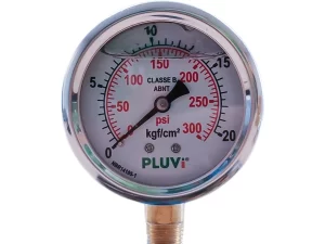 MANÔMETRO INOX GLICERINA 0 a 20kg