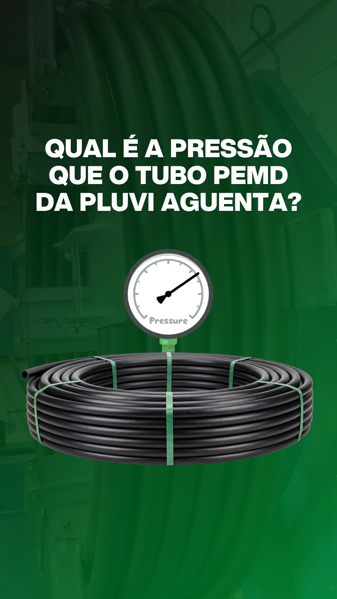 Qual pressão o tubo da PLUVI aguenta? Trabalhamos com PN60 e PN80, com matéria-prima virgem e seguindo normas, garantindo desempenho hidráulico confiável. Diferente de mangueiras recicladas, aqui você tem padrão, segurança e menos manutenção no sistema.

#Irrigação #PEMD #Pluvi #Agronegócio
