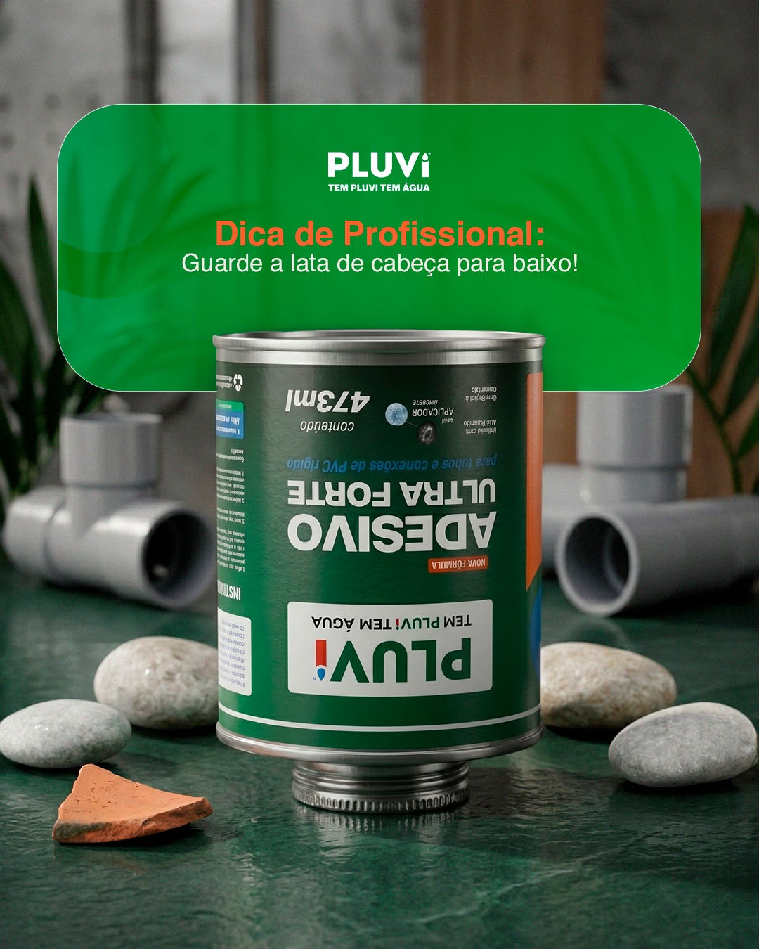 Você sabia que o Adesivo PVC Ultra Forte da Pluvi pode durar muito mais depois de aberto se você guardar a lata de cabeça para baixo?

Fazer isso evita a entrada de ar na embalagem e preserva a viscosidade e o rendimento do produto para as próximas instalações.
É qualidade de fábrica que entende de verdade a rotina prática de quem trabalha no campo!

✅ Secagem e cura ultra rápida;
✅ Alta resistência mecânica;
✅ Disponível para entrega em todo o Brasil.

 🛒 Precisa abastecer o estoque da sua revenda com produtos direto da fábrica? Clique no link da bio e peça seu orçamento agora mesmo!