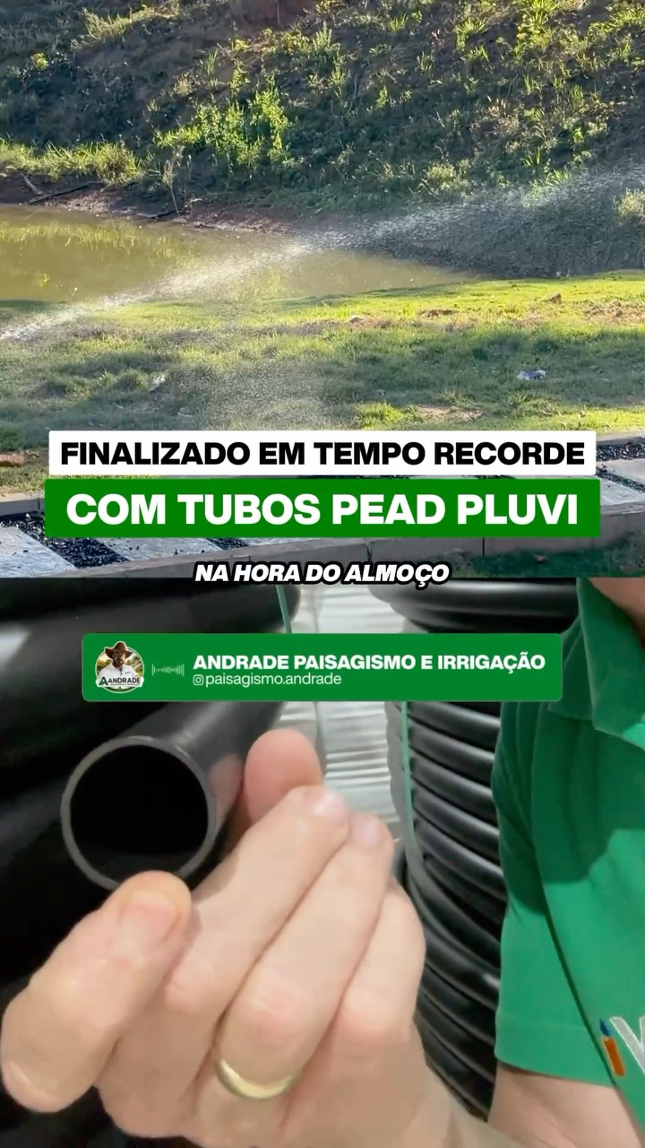 Como funciona na prática a instalação de um sistema de irrigação com tubos PEMD da Pluvi.

Os tubos PEMD são a evolução do que o mercado conhecia. Enquanto o PVC endurece com o sol, racha com a pressão e exige emenda a cada curva, o PEMD acompanha o terreno e chega onde o projeto precisa, sem forçar, sem gambiarra, sem ponto fraco no meio do traçado.

Na prática, isso significa:

✅ Menos conexões, menos risco de vazamento
✅ Instalação mais rápida e mais limpa
✅ Material que não racha no sol nem endurece com o tempo
✅ Pressão estável do início ao fim do sistema
✅ Projeto entregue com qualidade que dura

Não é comparação, é a evolução dos tubos de irrigação.

E com estoque garantido na Pluvi, você faz o pedido e recebe, sem atraso, sem imprevisto na obra.

📲 Fale com nosso time pelo link na bio.
